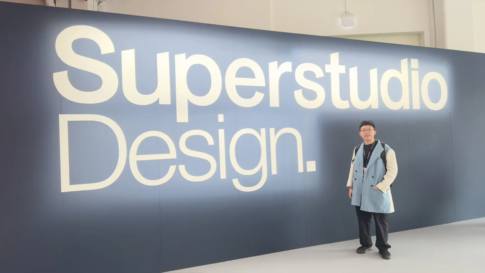 At the Superstudio Design sign in Milan